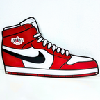 Aviso Personalizado en Forma de Sneaker Jordan