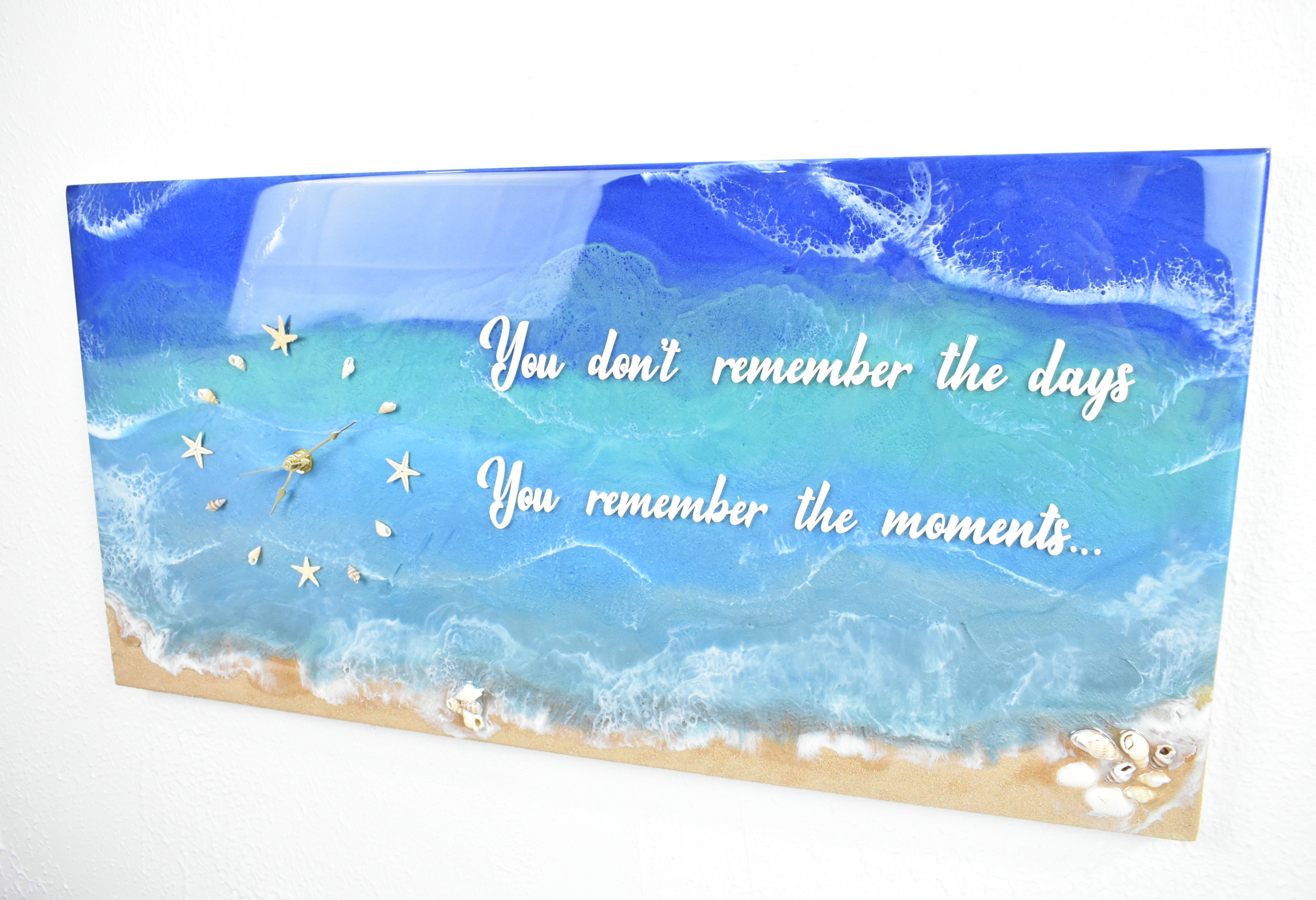 Beach Art  Reloj de Pared