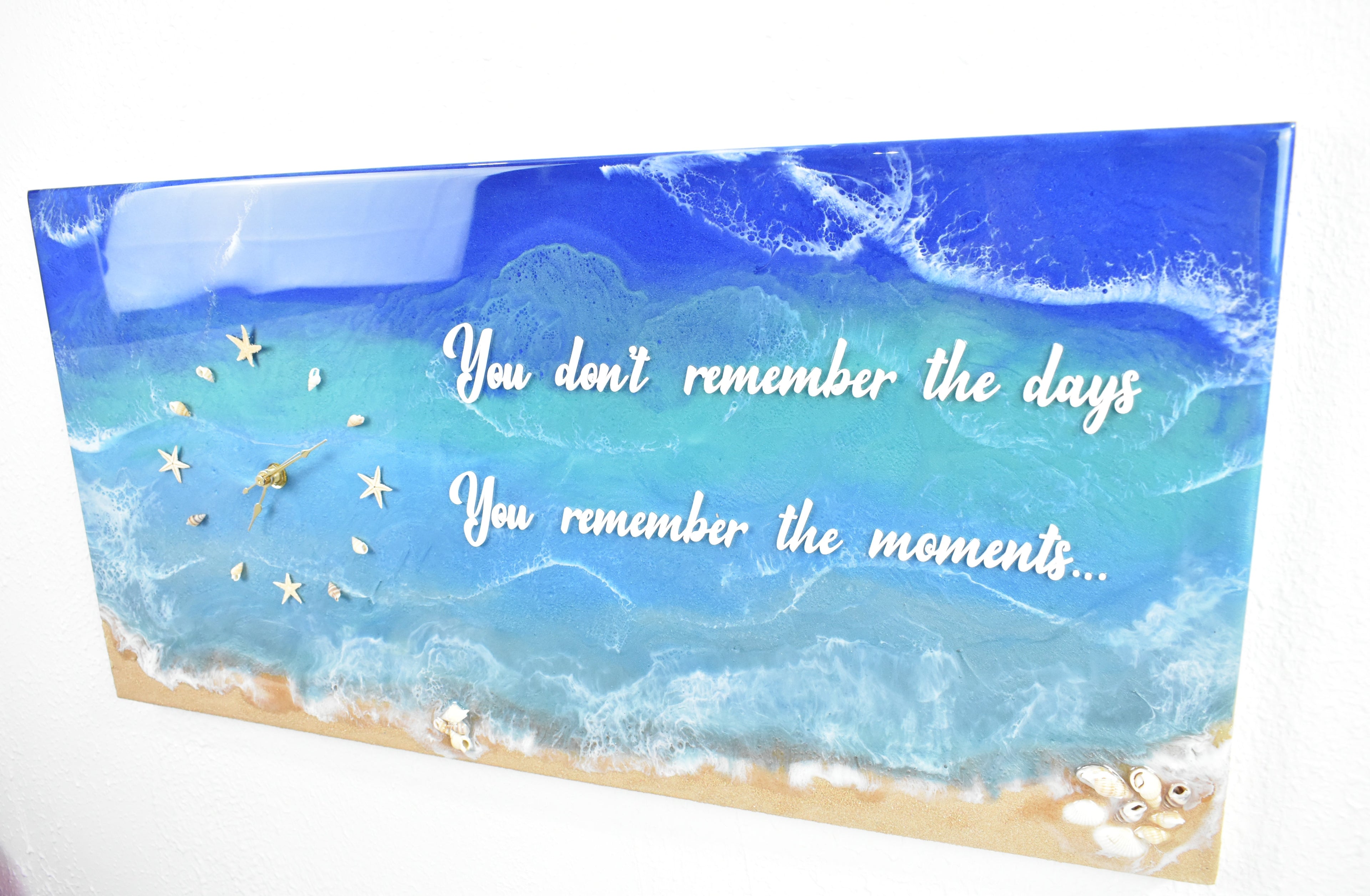 Beach Art  Reloj de Pared