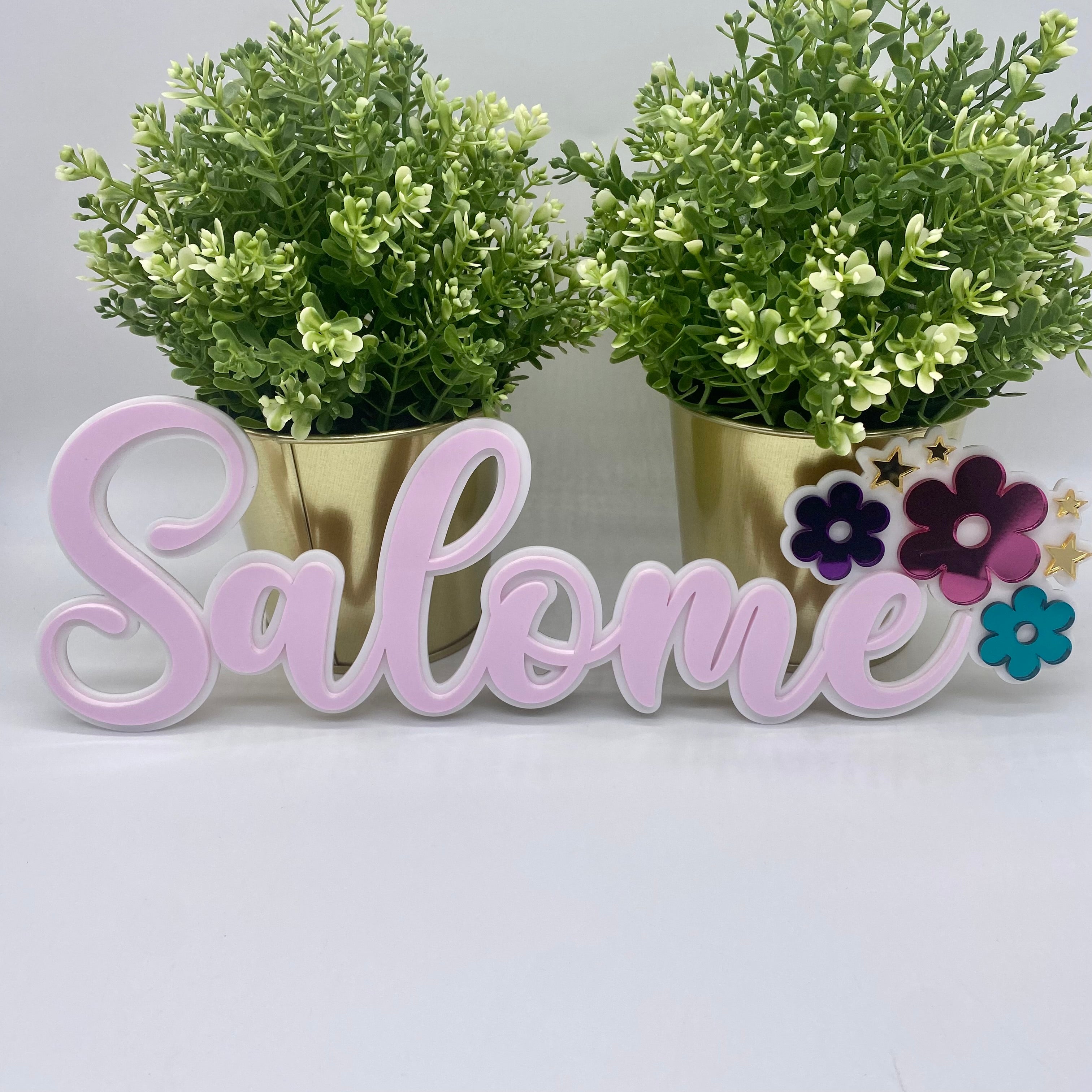 Nombres en Acrilico 2 Capas