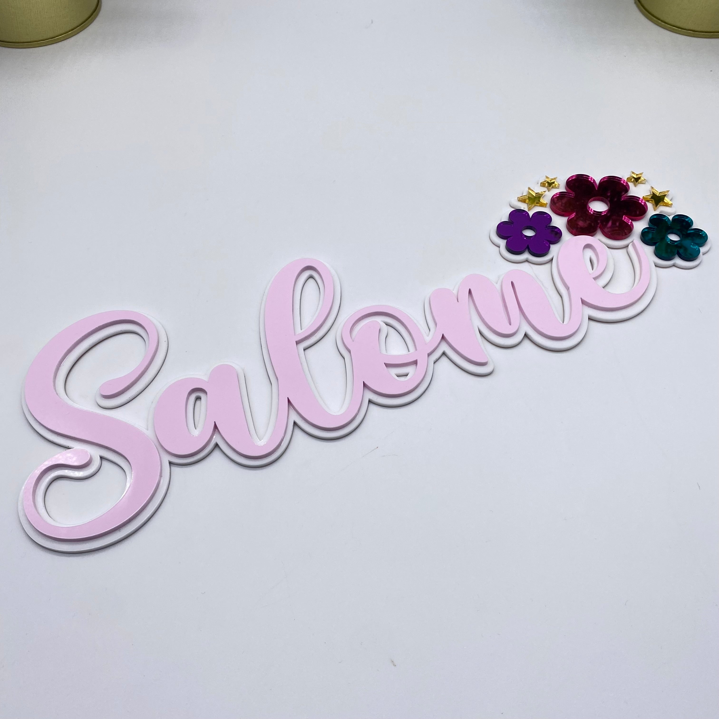 Nombres en Acrilico 2 Capas