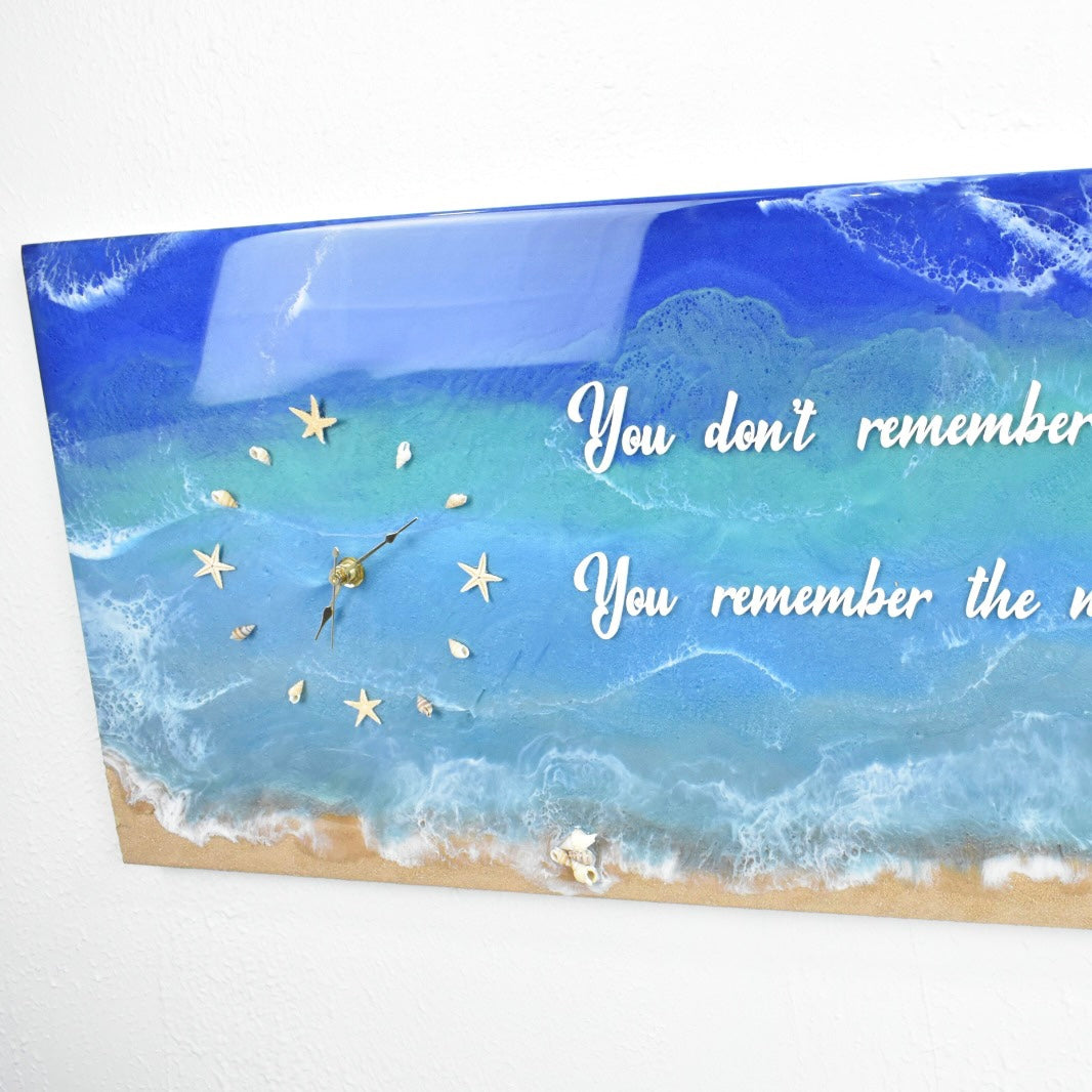 Beach Art  Reloj de Pared