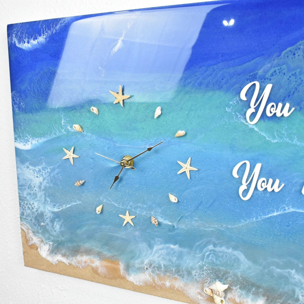 Beach Art  Reloj de Pared