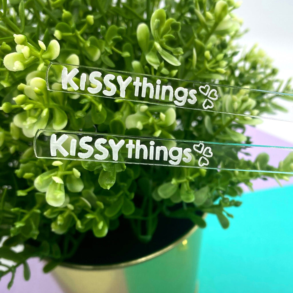 Personalized acrylic cake topper stick 7”