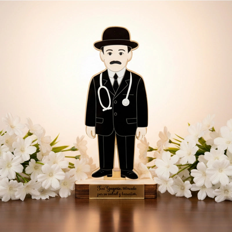 José Gregorio Hernández en Madera y Acrílico