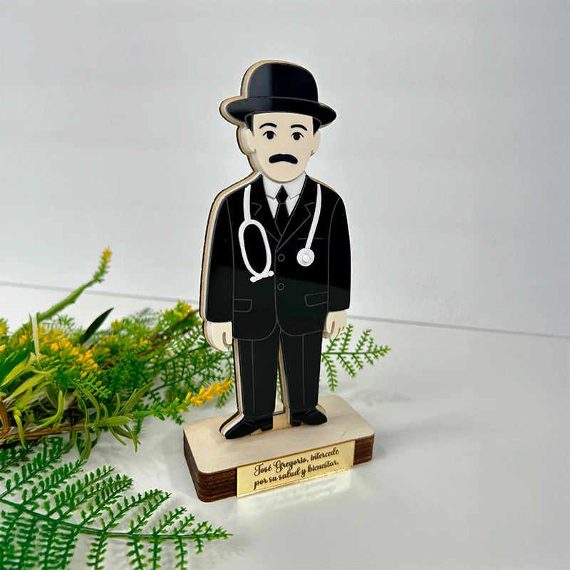 José Gregorio Hernández en Madera y Acrílico