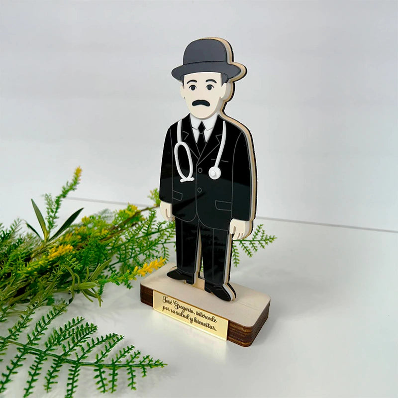 José Gregorio Hernández en Madera y Acrílico