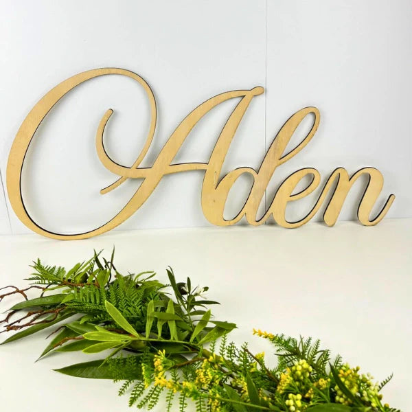 Nombre Personalizado en Madera