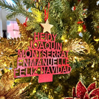 Ornaments Personalizados: Árbol de Letras Navideñas