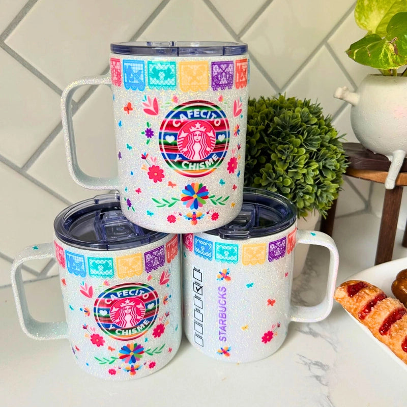 Taza de Acero Inoxidable 12oz – Cafecito y Chisme